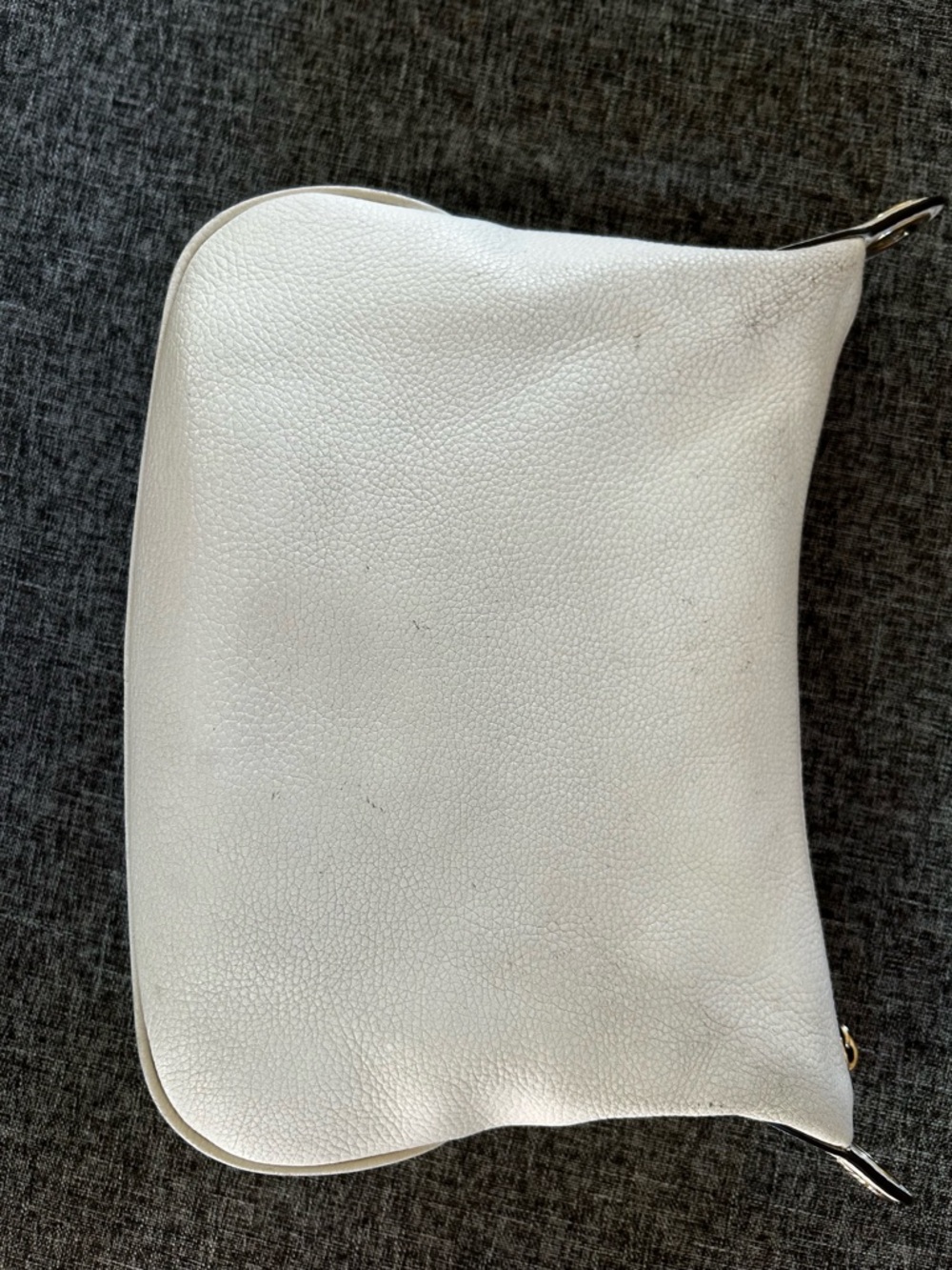 kate spade Soft White Pebbled Leather Cross-body Bag with Gold Logo - Picture 3 of 9